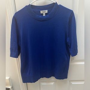 COS sweater | blue | size large